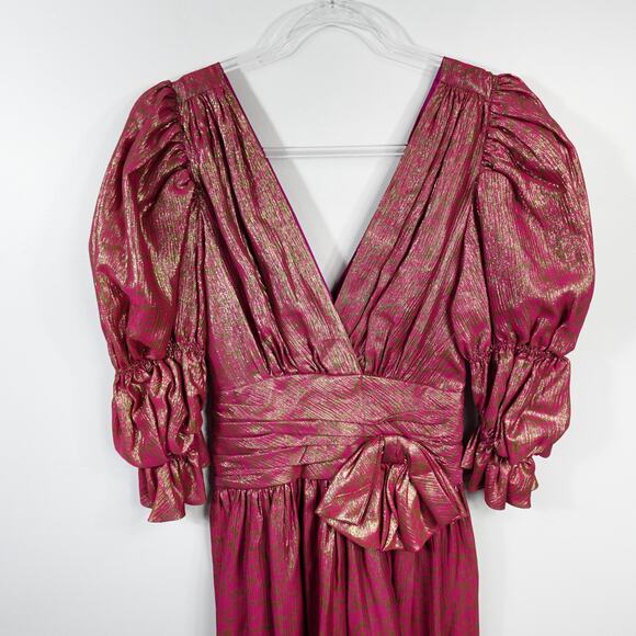 Rickie Freeman for Teri Jon Vintage 70s 80s Cocktail Dress - Picture 5 of 12